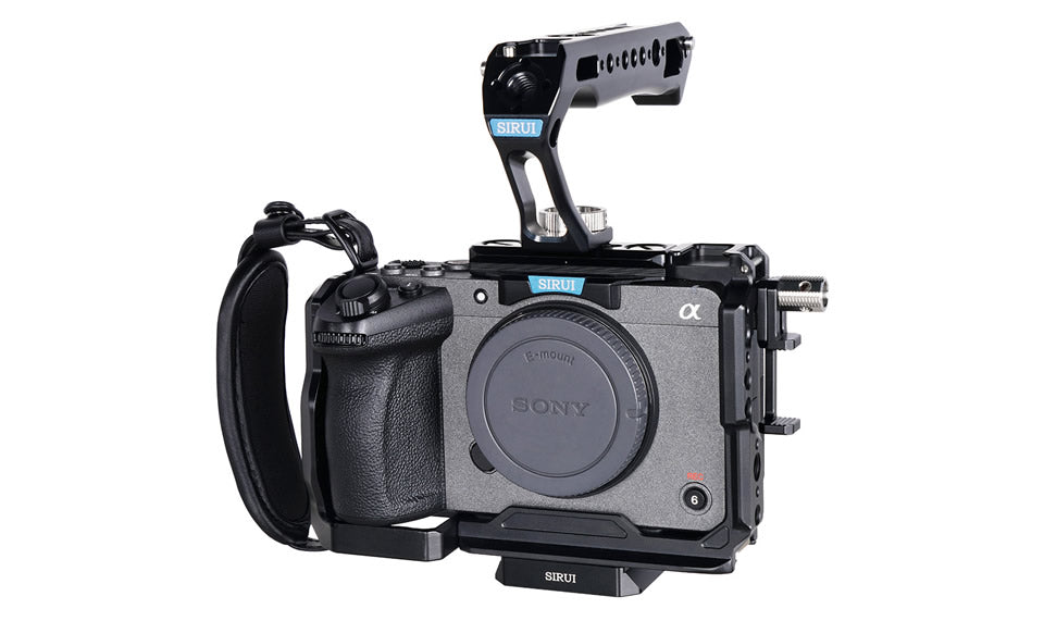 SIRUl Full Camera Cage for Sony FX3/FX30 Compatible with Original XLR Handle