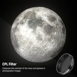 NEEWER 1.25" Telescope Moon Filter CPL Filter & 5 Color Filters