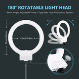 NEEWER 18" White Dimmable Bi-color LED Ring Light Kit