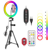 NEEWER 10/12-inch RGB Dimmable USB Selfie Ring Light