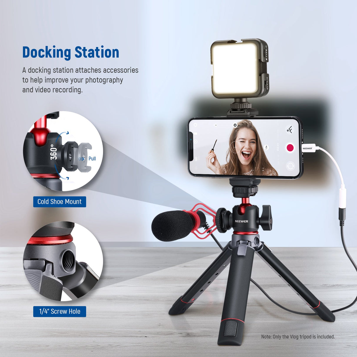 NEEWER ST-DT24V 7.9'' Desktop Mini Tripod