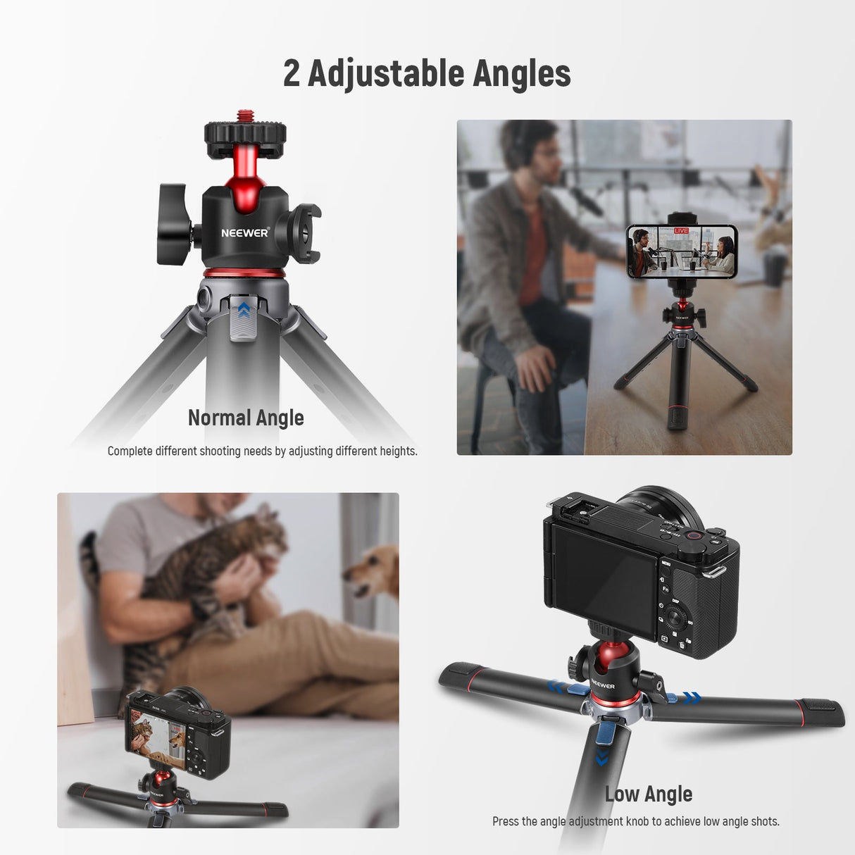 NEEWER ST-DT24V 7.9'' Desktop Mini Tripod