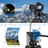 NEEWER GM88 74" Heavy Duty Aluminum Alloy Video Tripod