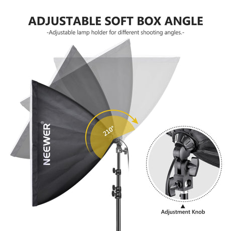 NEEWER 24x24"/60x60CM 700W Photography Softbox Kit