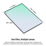 NEEWER 4"x5.65" Blue Streak Effect Square Filter