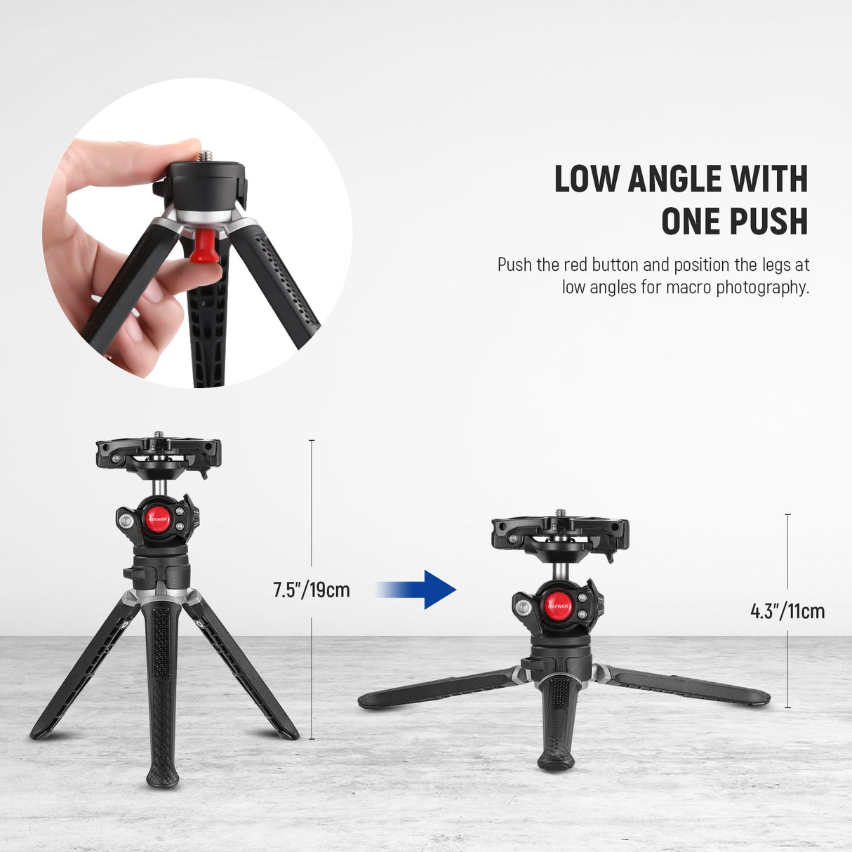 NEEWER TS006 Mini Camera Tripod For GoPro/iPhone