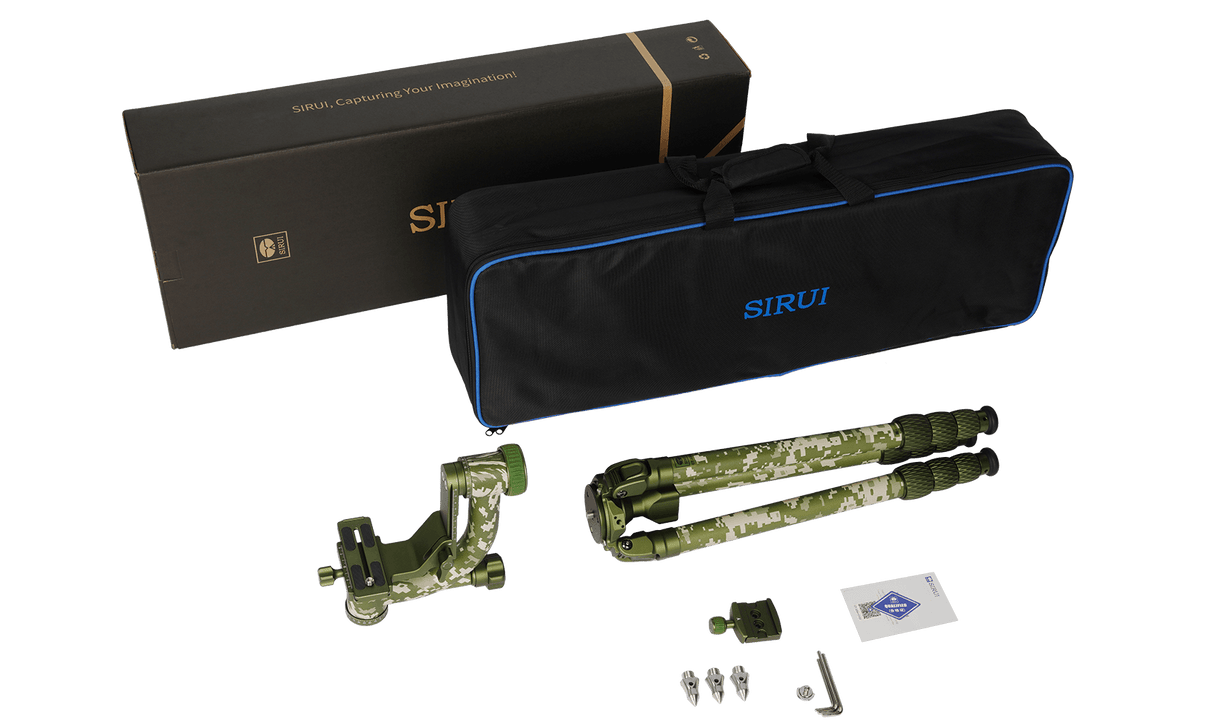 SIRUI 2 In 1 Explorer Series Camouflage Outdoor Tripod Kit CT-3204+CH20