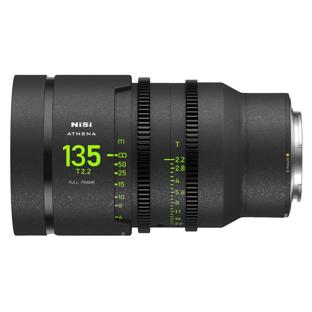 NiSi 135mm ATHENA PRIME Full Frame Cinema Lens T2.2 (E Mount | No Drop In Filter)