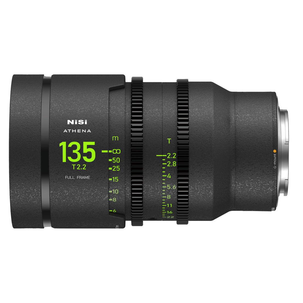 NiSi 135mm ATHENA PRIME Full Frame Cinema Lens T2.2 (G Mount | No Drop In Filter)