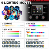 GVM YU150R PRO LED Video Light Board RGB & Bi-Color Studio Light