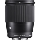 Sigma 16mm f/1.4 DC DN Contemporary Lens for Micro Four Thirds