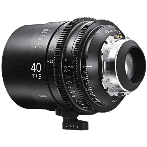 Sigma 40mm T1.5 FF High-Speed Art Prime 2 Lens with /i Technology (PL Mount, Feet)