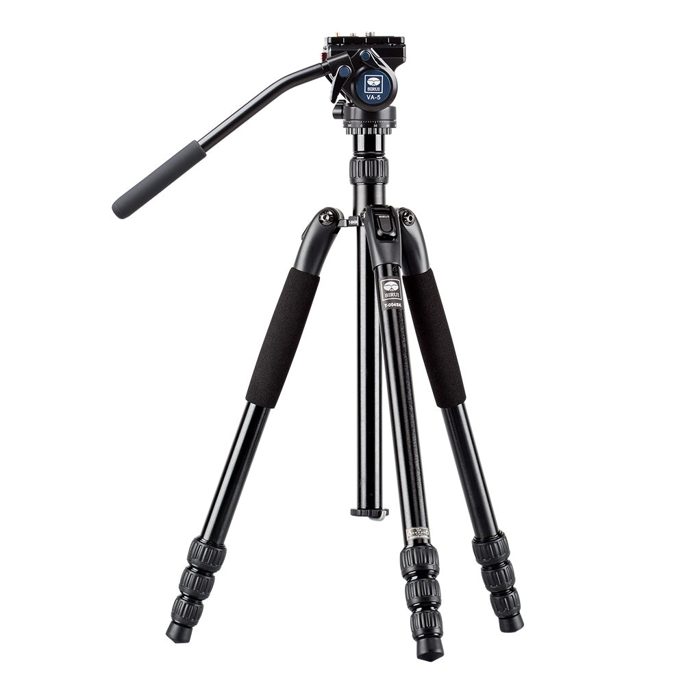 SIRUI T04S Aluminum Tripod with VA-5X Compact Fluid Video Head (Only US)