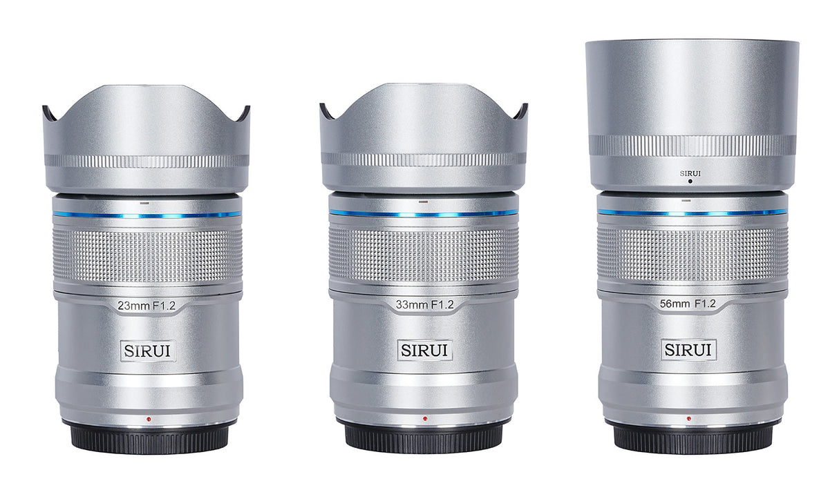 SIRUI Sniper Series 23/33/56mm F1.2 APS-C Frame Autofocus Lens Set