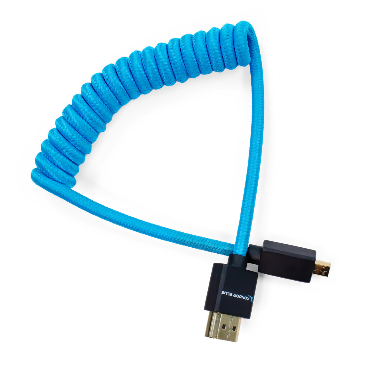 Micro HDMI to Full HDMI Cable 12"-24" Braided Coiled