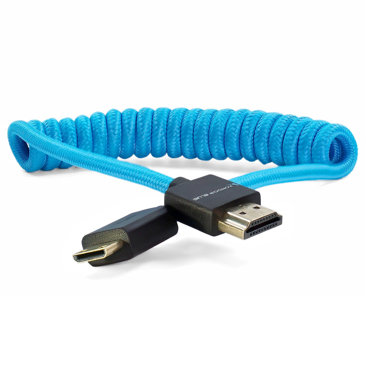 Mini HDMI to Full HDMI Cable 12"-24" Braided Coiled