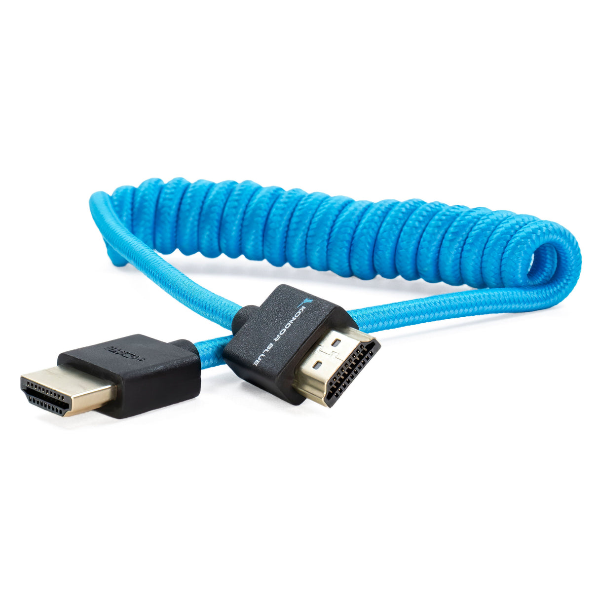 Full HDMI Cable for On-Camera Monitors 12"-24" Braided Coiled