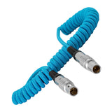 LEMO to LEMO 2 Pin 0B Male Coiled Power Cable for ARRI - Teradek