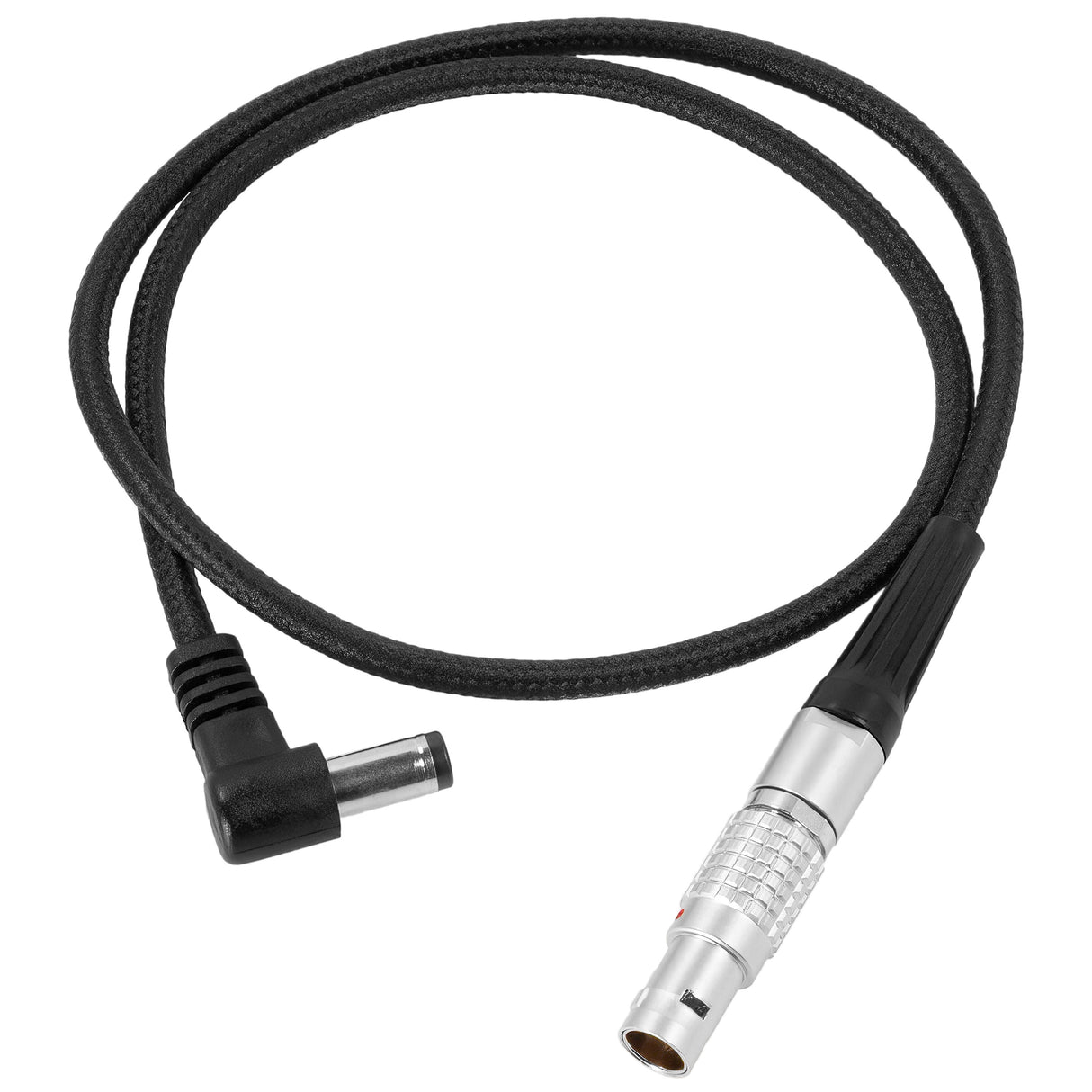 Right Angle DC Male to LEMO 2 Pin 0B Male Power Cable for ARRI - Teradek