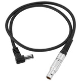 Right Angle DC Male to LEMO 2 Pin 0B Male Power Cable for ARRI - Teradek