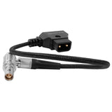 10" D-Tap to Right Angle LEMO 2 Pin Power Cable for RED KOMODO