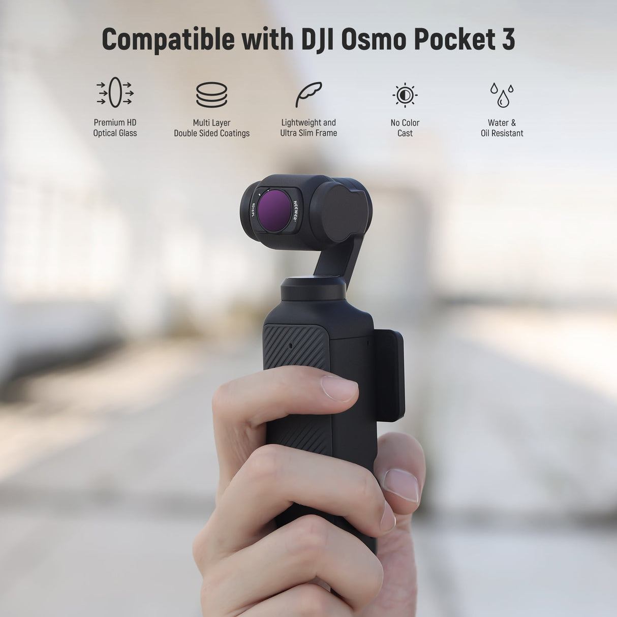 NEEWER 14 Pack Magnetic ND & CPL & Effect Filter Set for DJI OSMO Pocket 3