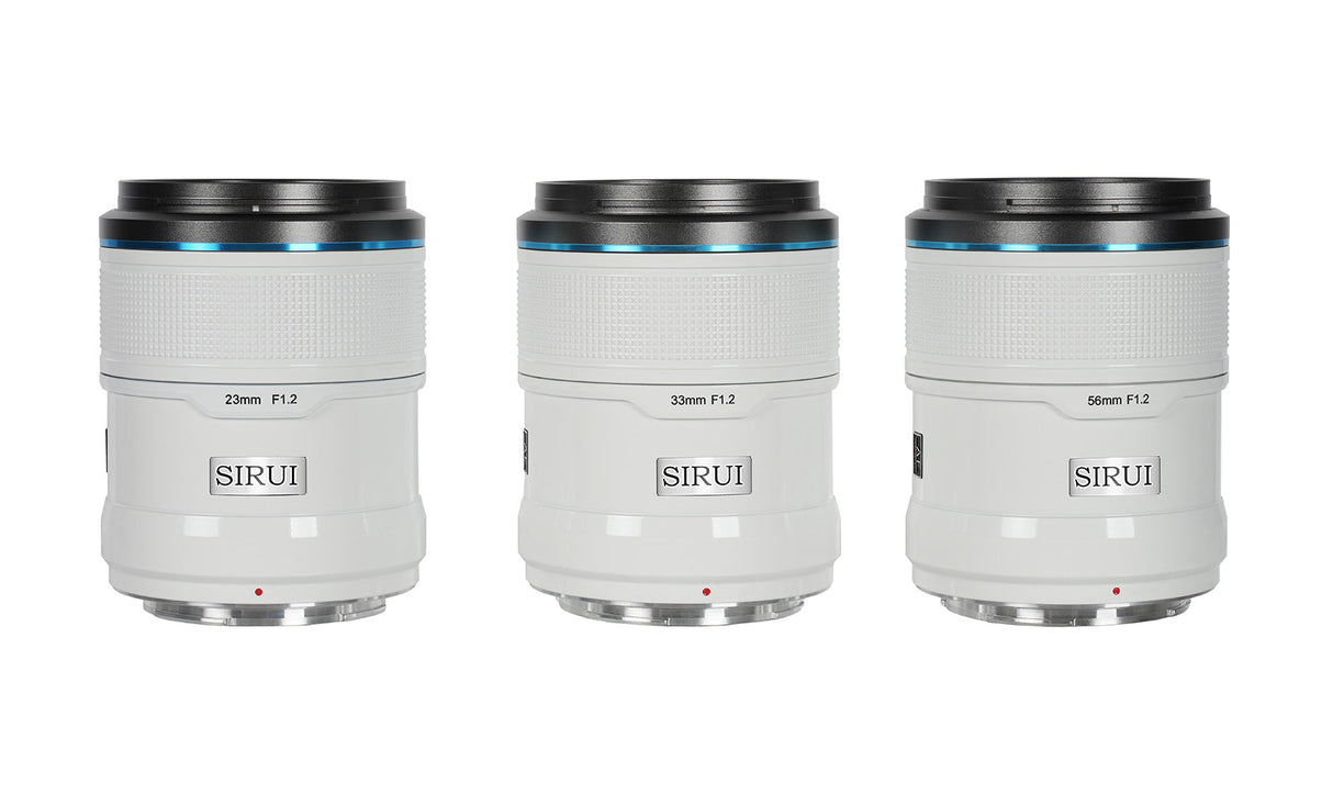 SIRUI Sniper Series 23/33/56mm F1.2 APS-C Frame Autofocus Lens Set