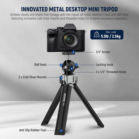 NEEWER TP31 Metal Mini Tripod