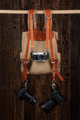 Explorer MoneyMaker Backpack | Canvas and Leather Camera Backpack