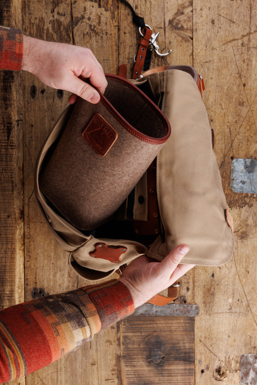 Explorer MoneyMaker Backpack | Canvas and Leather Camera Backpack