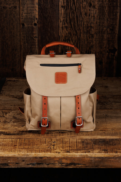 Explorer MoneyMaker Backpack | Canvas and Leather Camera Backpack