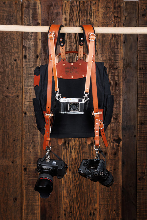 Explorer MoneyMaker Backpack | Canvas and Leather Camera Backpack