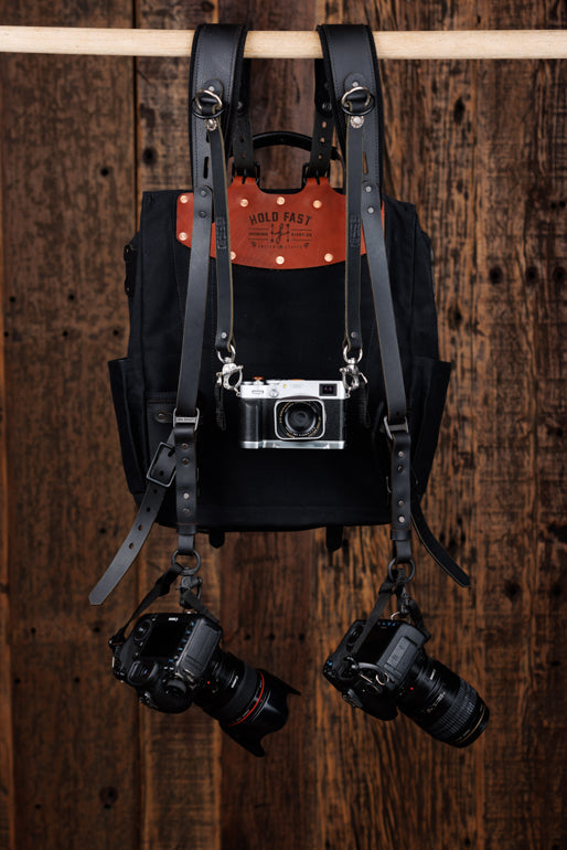 Explorer MoneyMaker Backpack | Canvas and Leather Camera Backpack