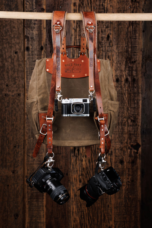 Explorer MoneyMaker Backpack | Canvas and Leather Camera Backpack