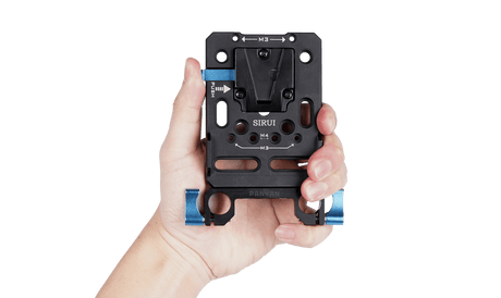 Sirui V Mount Battery Plate with Dual 15mm Rod Clamps SC-VM-A