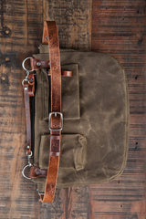 Explorer Lens Quiver | Canvas and Leather Messenger Bag