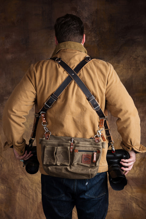 Explorer Lens Quiver | Canvas and Leather Messenger Bag