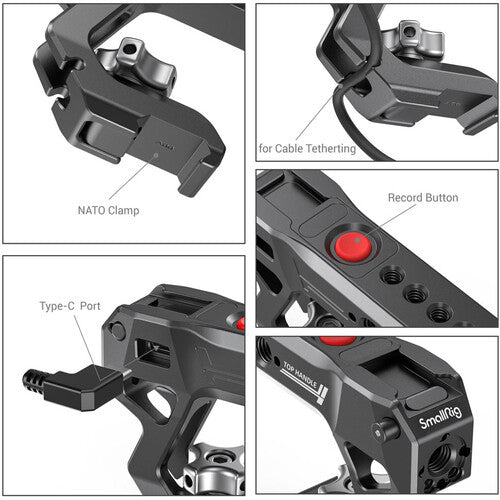 SmallRig NATO Top Handle with Record Start/Stop Remote Trigger