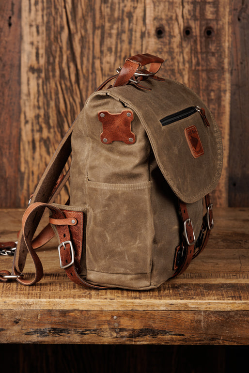 Explorer MoneyMaker Backpack | Canvas and Leather Camera Backpack