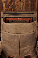 Explorer MoneyMaker Backpack | Canvas and Leather Camera Backpack