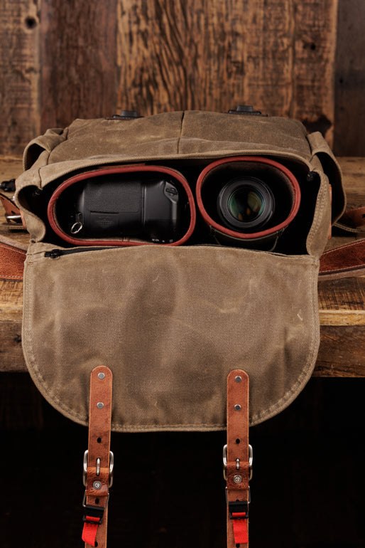 Explorer MoneyMaker Backpack | Canvas and Leather Camera Backpack