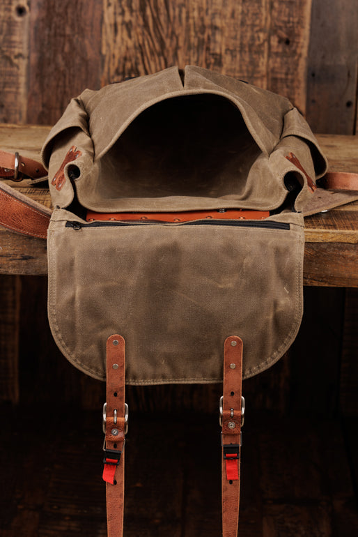 Explorer MoneyMaker Backpack | Canvas and Leather Camera Backpack