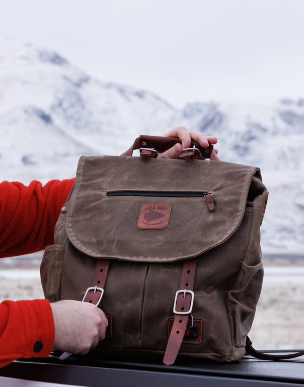 Explorer MoneyMaker Backpack | Canvas and Leather Camera Backpack