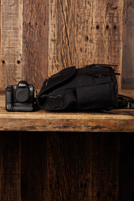 Explorer MoneyMaker Backpack | Canvas and Leather Camera Backpack