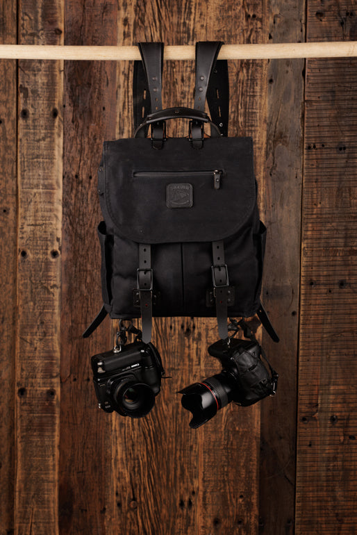 Explorer MoneyMaker Backpack | Canvas and Leather Camera Backpack