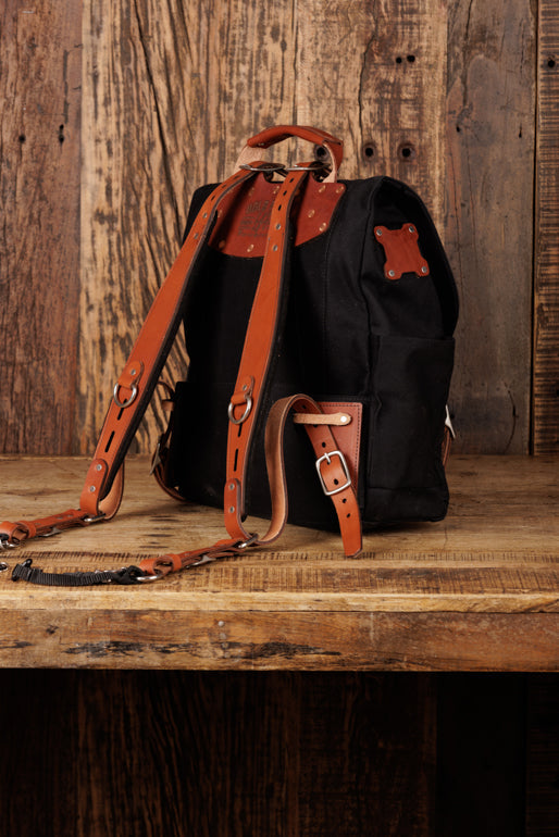 Explorer MoneyMaker Backpack | Canvas and Leather Camera Backpack