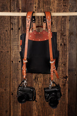 Explorer MoneyMaker Backpack | Canvas and Leather Camera Backpack