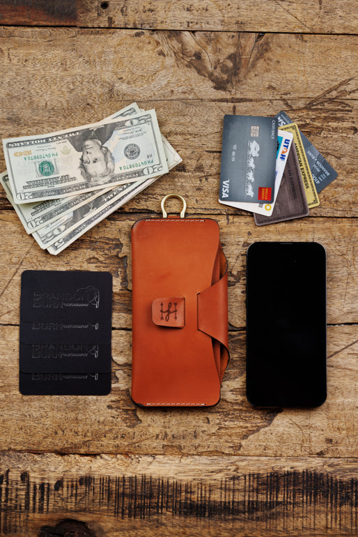 Leather EDC iPhone Wallet