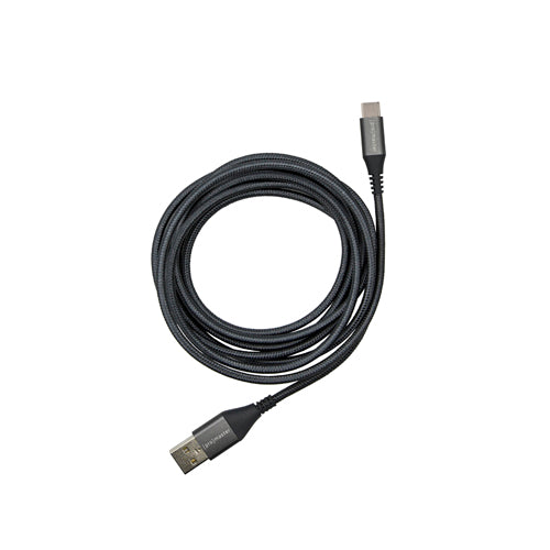 USB-C to USB-A Braided Cable 2m - grey