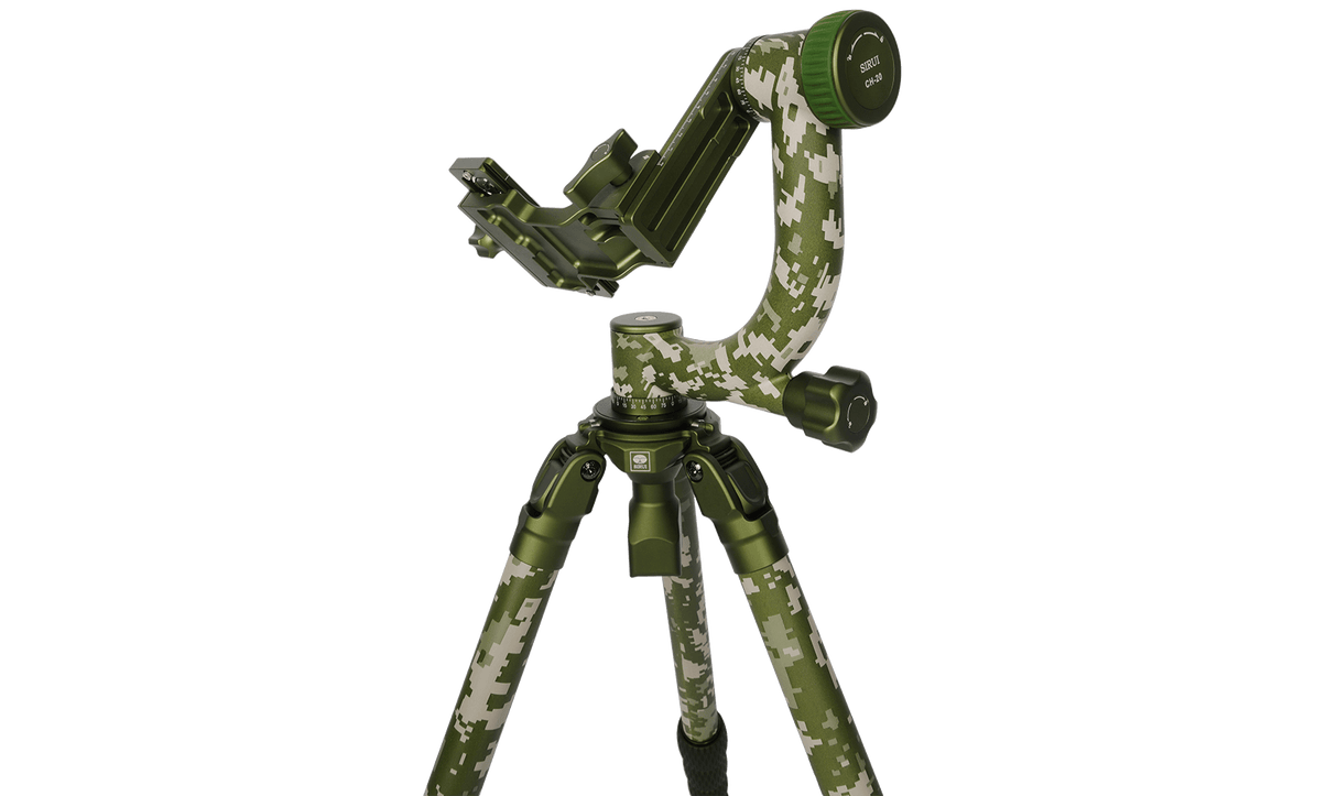 SIRUI 2 In 1 Explorer Series Camouflage Outdoor Tripod Kit CT-3204+CH20